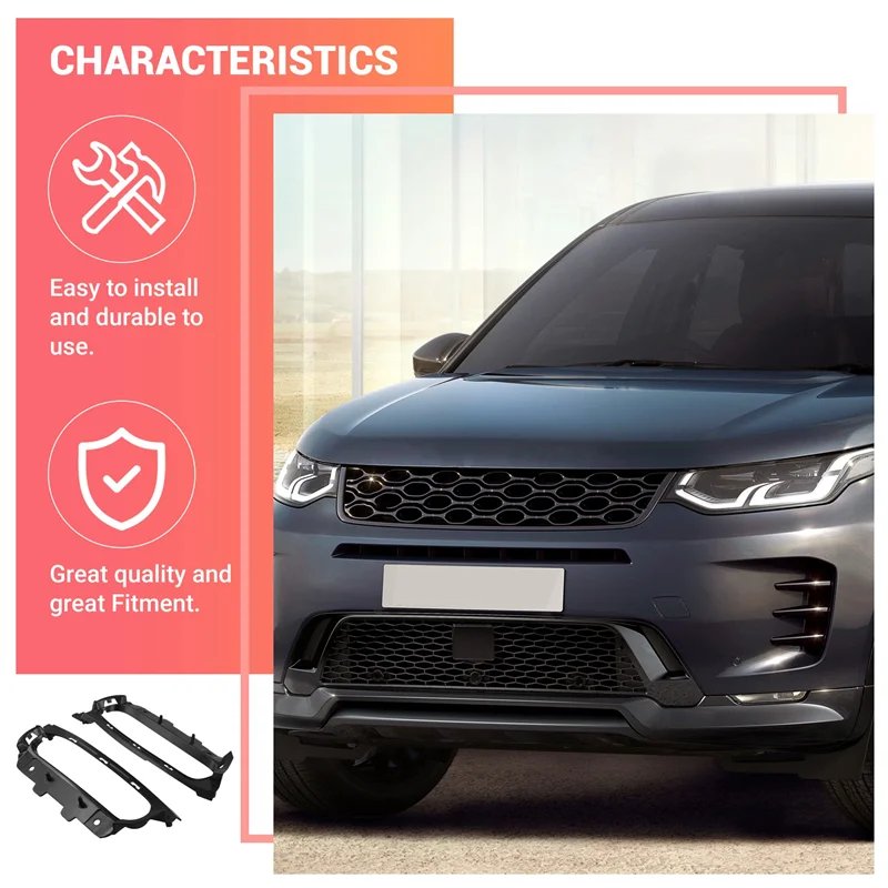 

Front Bumper Side Vent Insert Grille Fog Lamp Frame For Land Rover Discovery Sport 2020-2023 LR127530 LR127531