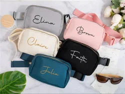 Personalized Embroidery Fanny Pack,Custom Fanny Pack,Bachelorette Party Fanny Pack,Flower Girl Gifts,Fanny Packs for Women