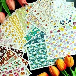 Easter Polymer Clay Transfer Paper Water Soluble Disposable Stickers Printing Paper Earrings Making Decal