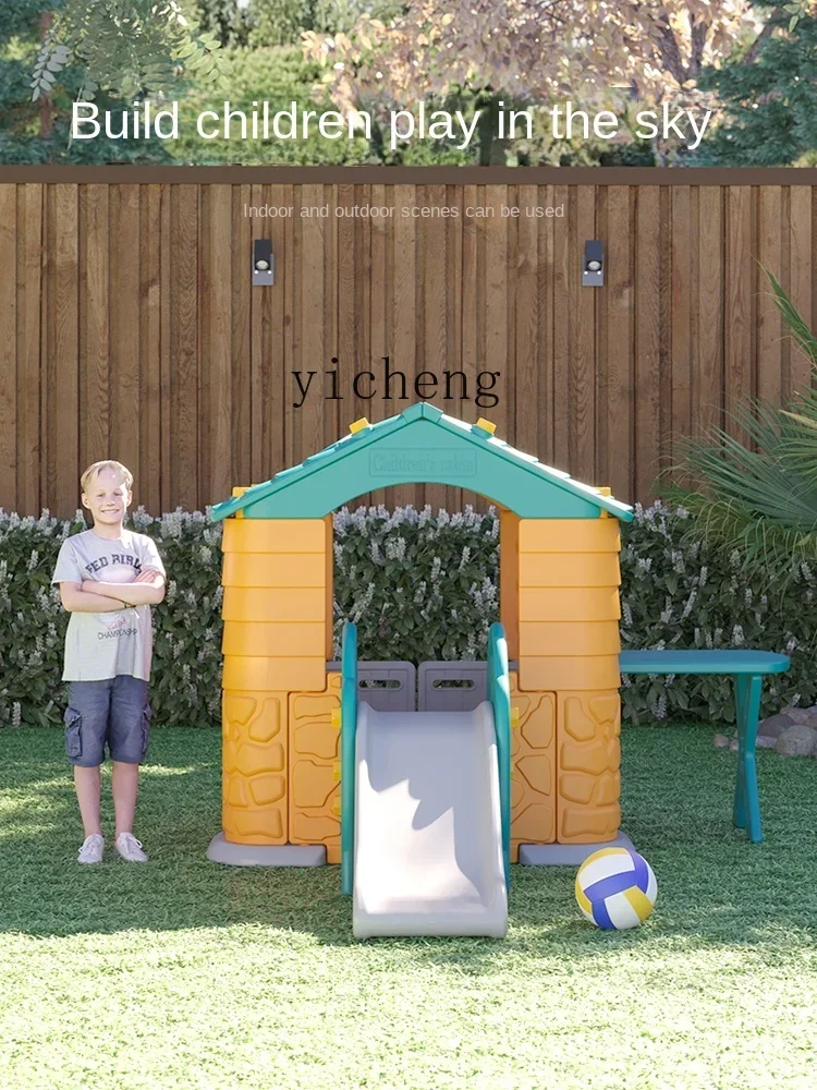 Kids' Playhouse Slide Home Indoor House Toy-Room Tent Small House