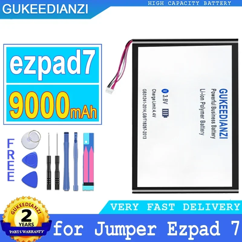 

Аккумулятор высокой емкости 9000 мАч, перезаряжаемая батарея для Jumper Ezpad 7 ezpad7, портативная батарея