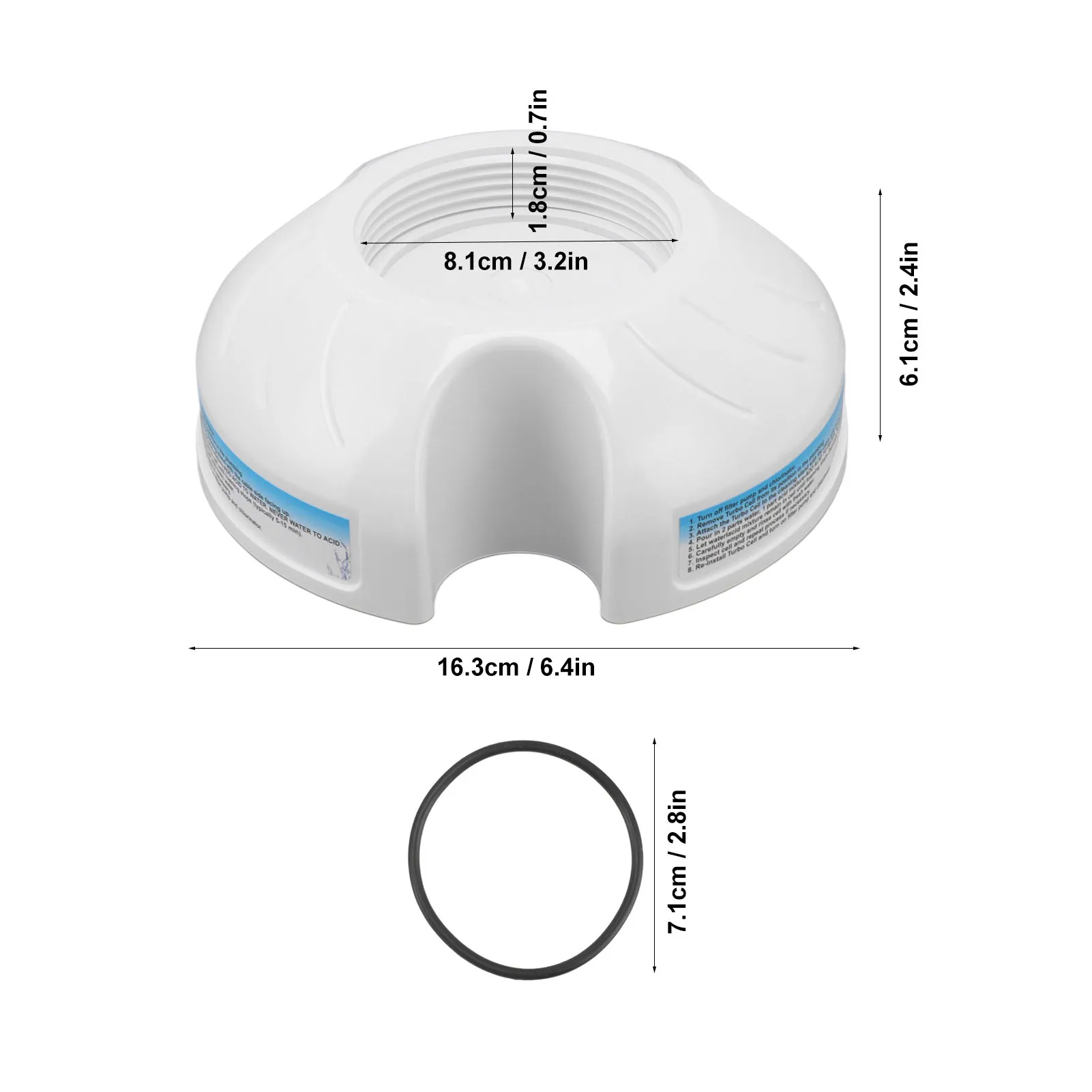 Reemplazo de soporte de limpieza de piscina, celdas Turbo para Hayward GLX CELLSTAND