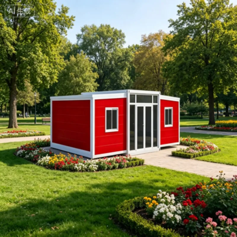 20 40Ft Luxury Midcentury Modern CE Certified Expandable Container House Prefab Modular Home Bedroom Sandwich Panels Portable