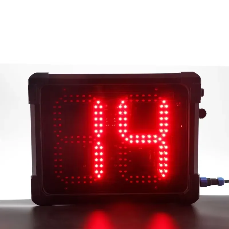 8 Inch 2 Digit LED Red Digital Timer Programmable Countdown 0-99 Seconds Basketball Scoreboard Clock for Gym Sports Training