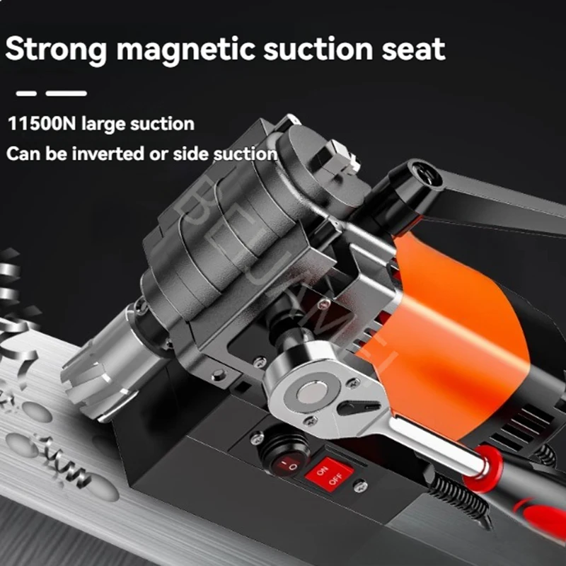 Portable Magnetic Drill Horizontal Industrial Grade Magnetic Seat Drill Iron Suction Drilling Rig High-altitude Drilling Machine