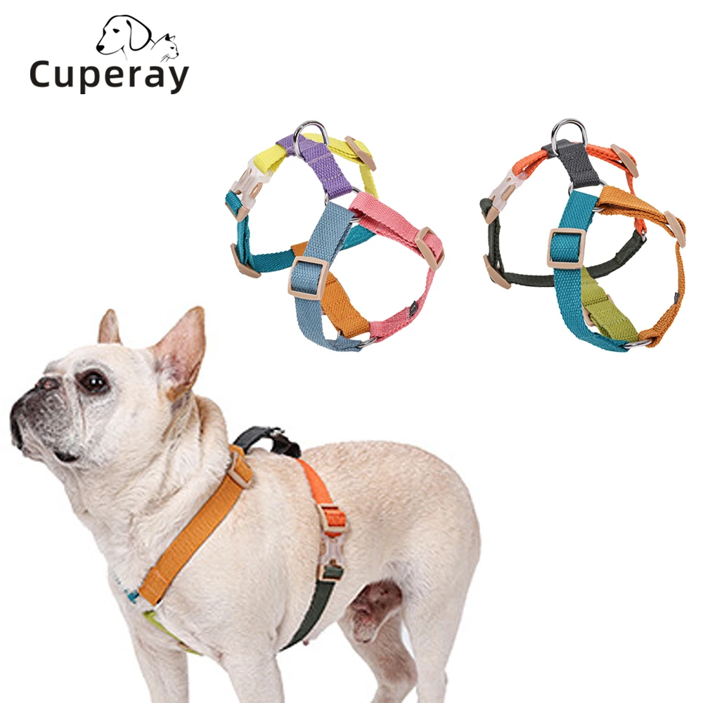 Arnés para perros en forma de H, arnés para perros con perforación ajustable a prueba de explosiones para perros pequeños, medianos y grandes para entrenar y correr