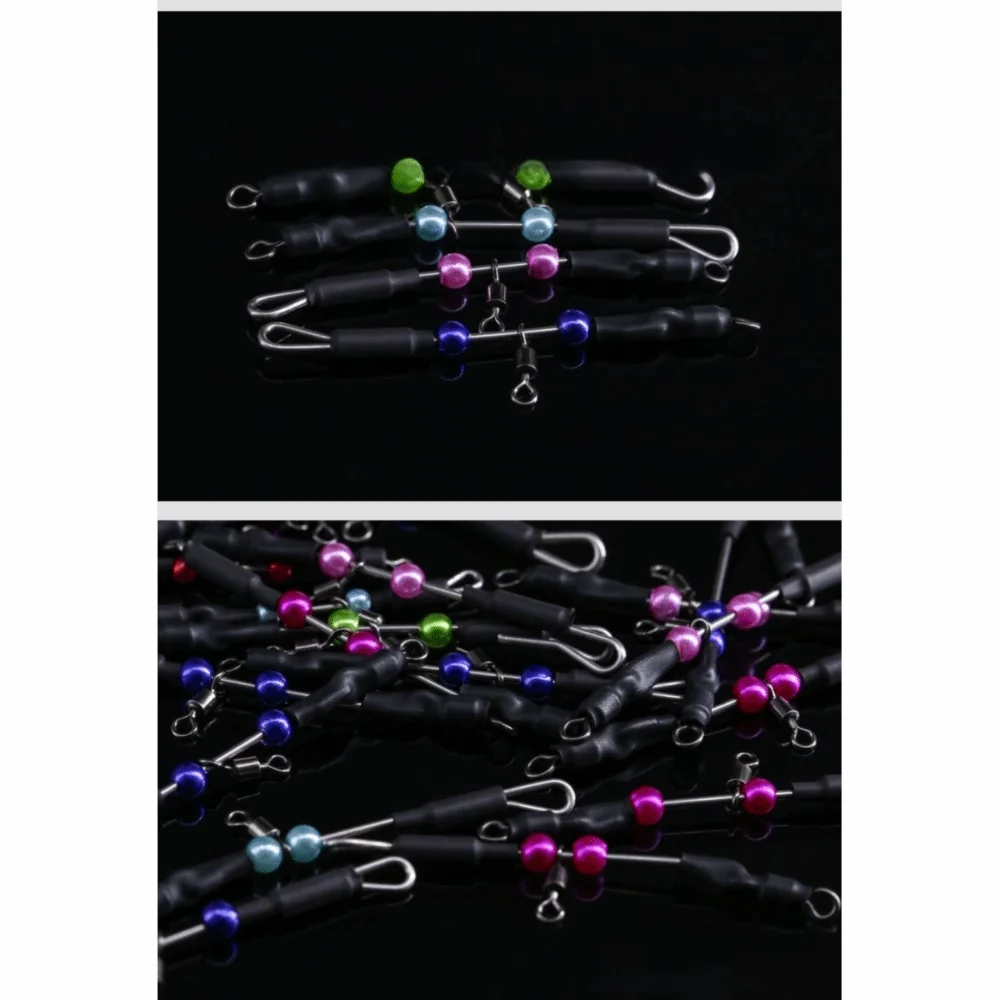 10pcs 10pcs Fishing Terminal Tackle T Swivel Connector Anti Tangle Fishing Swivel Connector 3 Way S/M/L Size Fishing Bead Set