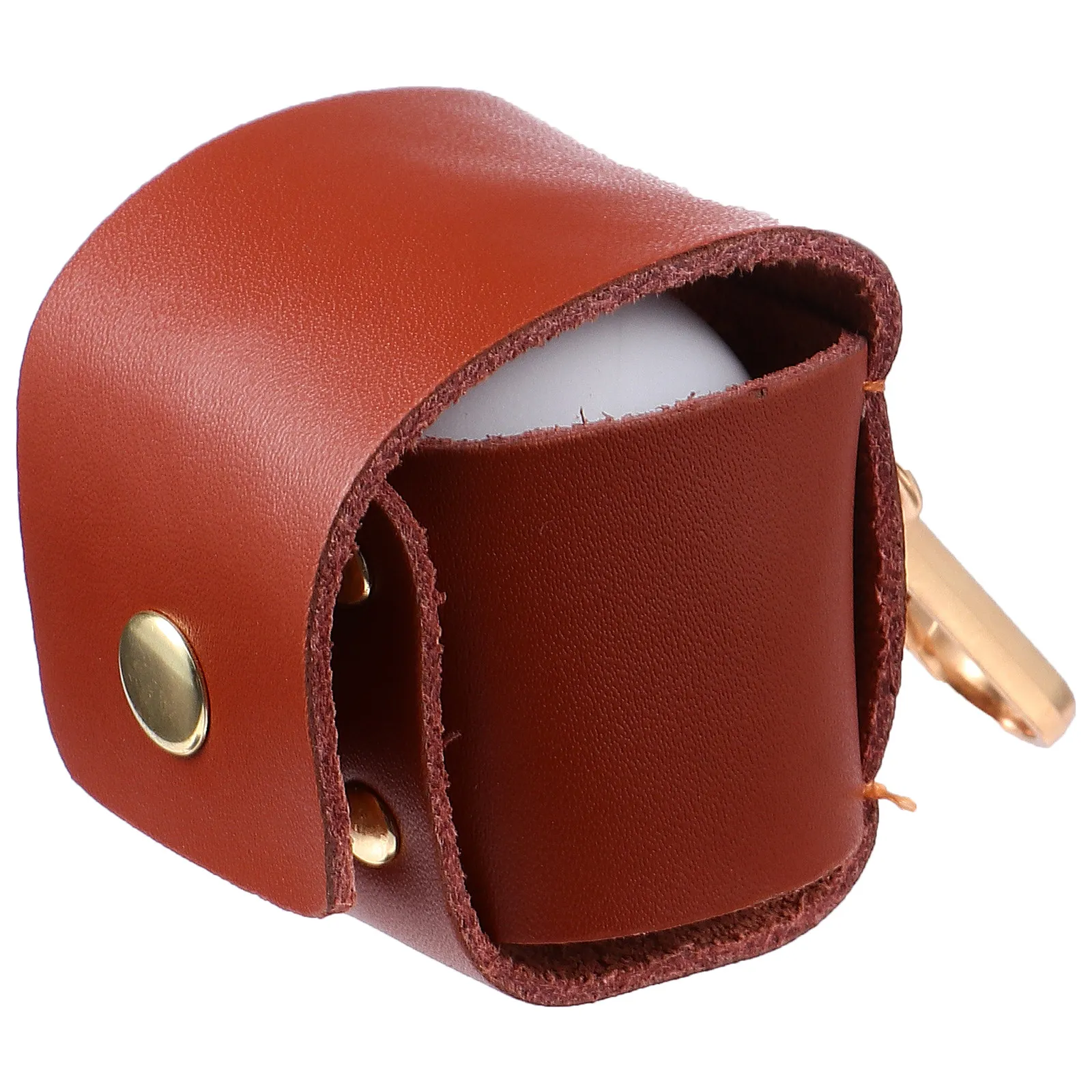 

1 шт. коричневая мини-сумка для мячей, прочный компактный чехол для хранения спортивных мячей, для дома, спортзала, клуба, путешествий, удобный для мячей