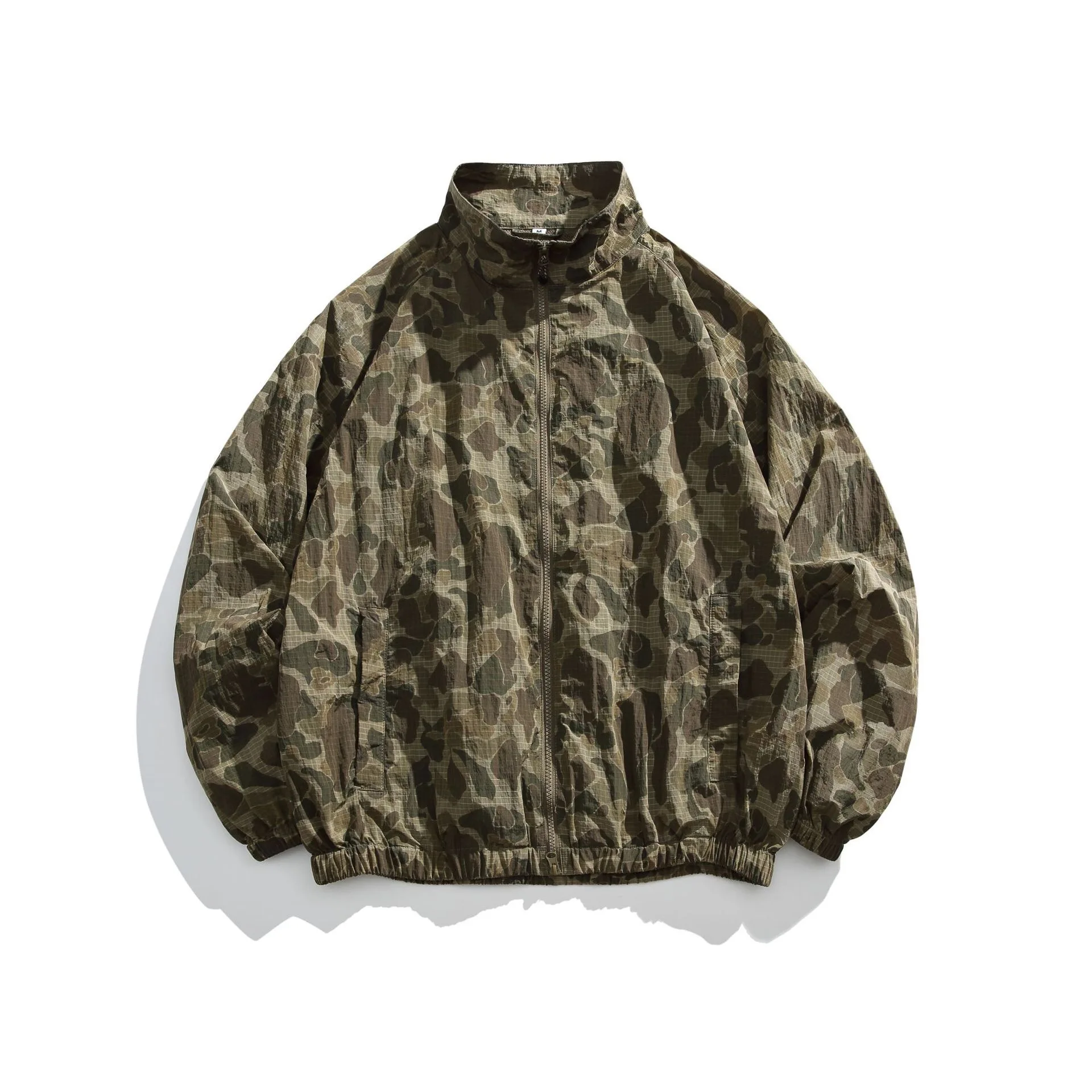 Mountain Outdoor Camouflage Sunscreen Jacket Summer Lightweight Breathable Windproof Quick Drying Cool Feeling Collar Stormsuit