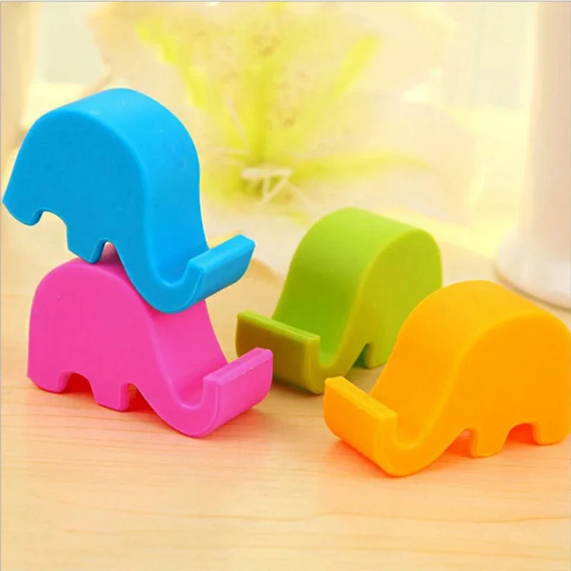 Cute Universal Elephant Desk Mounts Desk Phone Holder Phone Holder for Samsung iPhone 12 Mobile Phone Tablet Desktop Holder