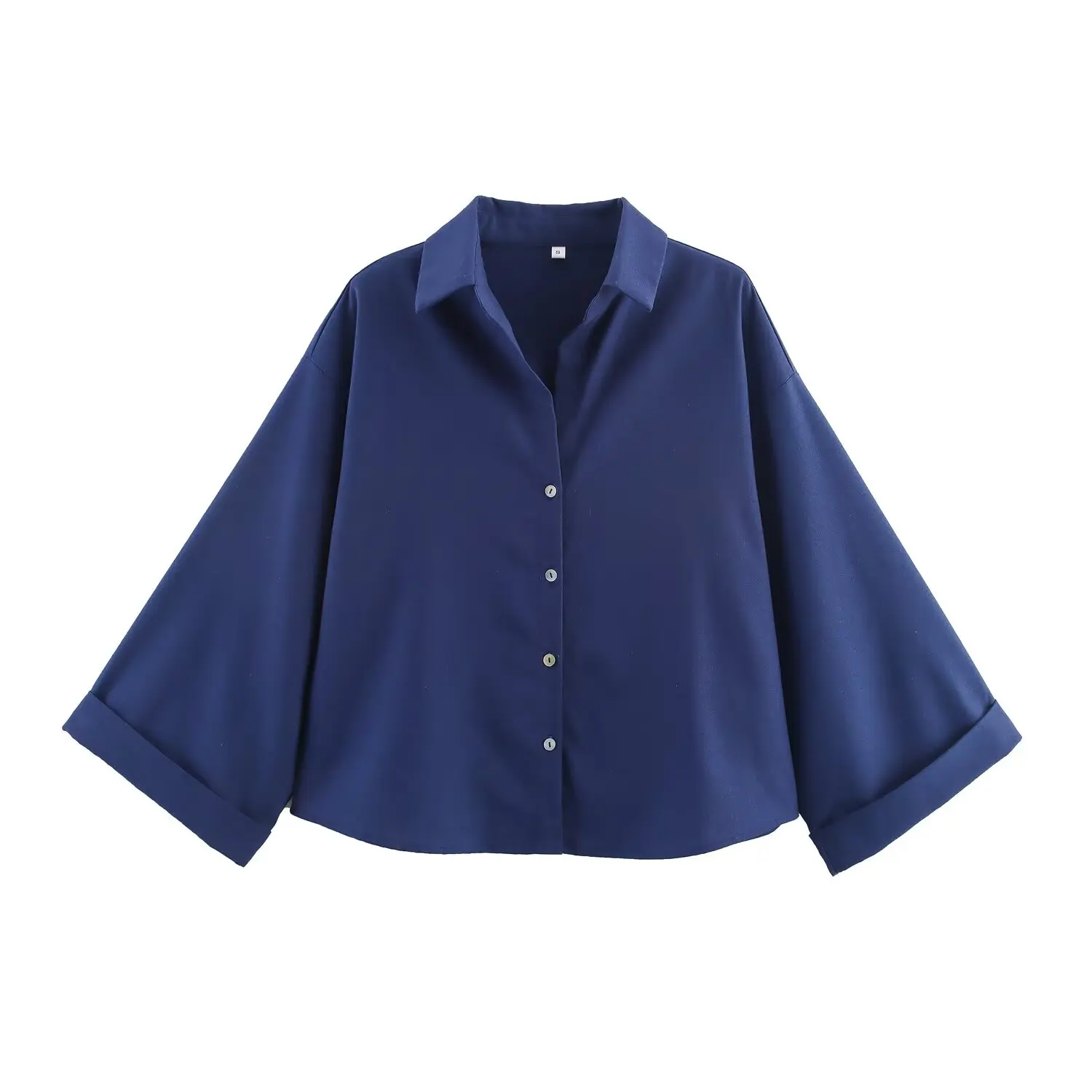 Maxdutti Women's French Lazy Linen Shirt Women Top Autumn Blouse Women Long Sleeve Shirt Girls