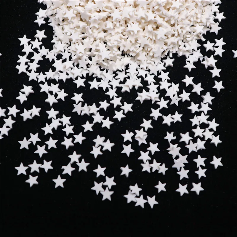 5mm mieszane Xmas Snowfake plastry boże narodzenie glina polimerowa zraszacze miękka glina paznokci Shaker DIY Craft Slime kryształ wypełniacz