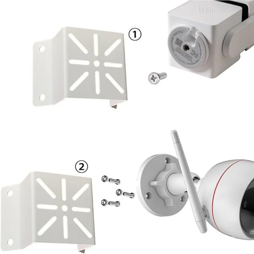

Metal Outdoor Wall Bracket Wall-mounted White Corner Mounting Bracket Camera Support For CCTV LED Lamp Solar Panels Cameras