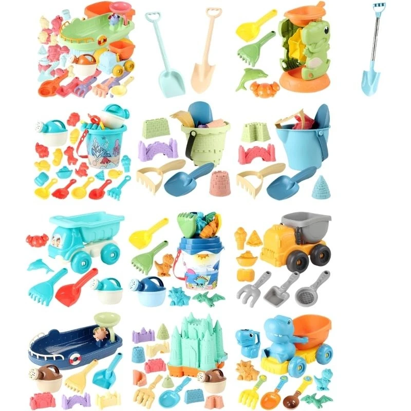 Y4QA Sand Spade Rake Mold Set Beach Supplies for Kids Gadgets for Sand & Beach