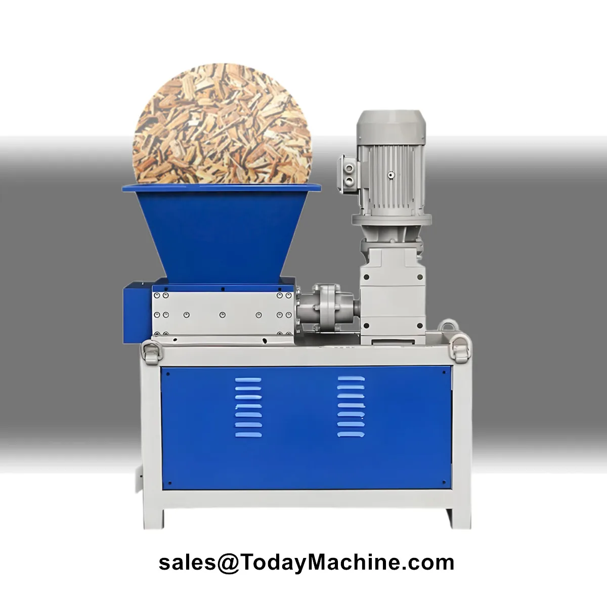 Trituratore ad albero singolo per frantumazione di plastica per bottiglie e scatole per piastre in PET PP PE HDPE