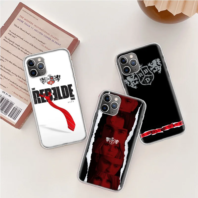 F-Fashion RBD R-Rebelde Phone Case For Iphone 14 13 15 16 Pro Max Plus Apple 11 12 Mini X XS Max XR Clear Cover Shell Coque Sili