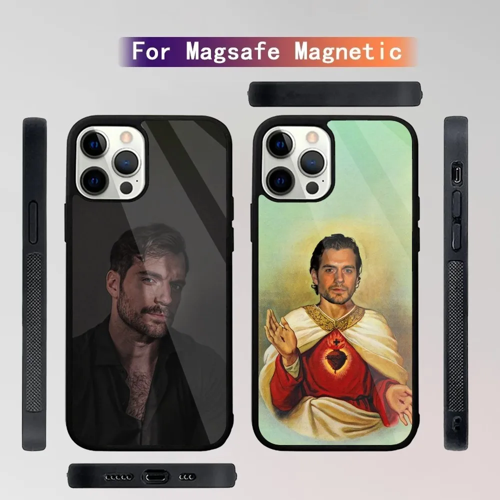 Actor H-Henry C-Cavill Phone Case For iPhone 15,14,13,12,11,Plus,Pro,Max Mini Magsafe Magnetic Wireless Charging