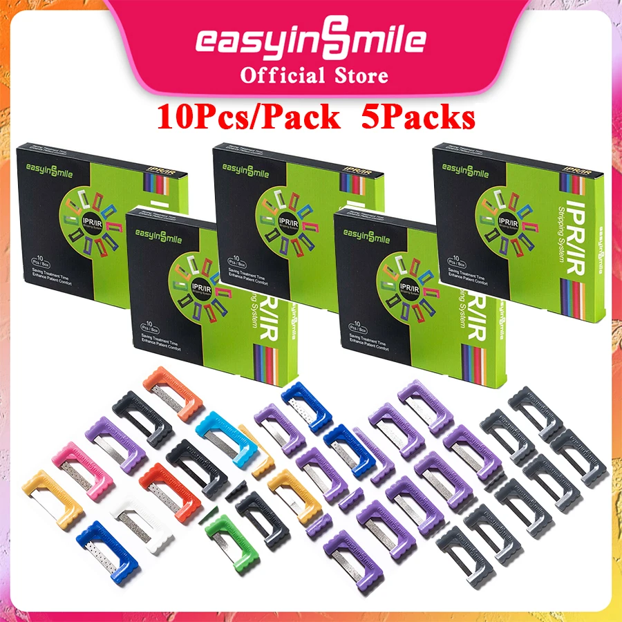 

Easyinsmile 5Packs Dental Orthodontic IPR/IR Strips Interproximal Enamel Reduction Strip Abrasion Finishing Metal Polishing Stri