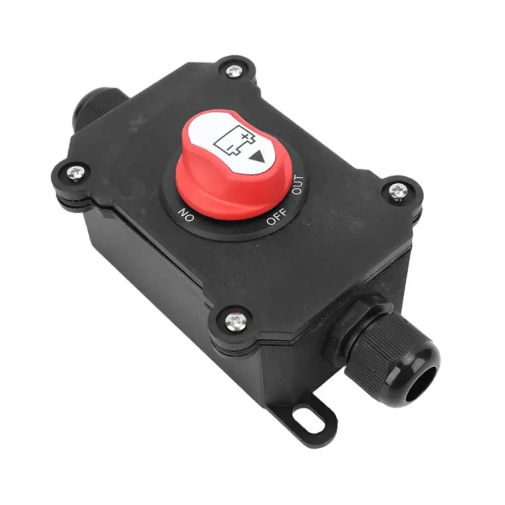 Kit de commutateur de coupure d'isolateur de puissance de commutateur de batterie de rallye de voiture de cc 12-24V 100A pour le bateau de moto de voiture de camion