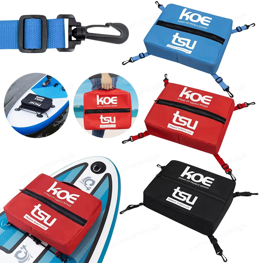 

Paddle Board Storage Bag Adjustable Paddleboard Oxford Cloth Deck Cooler Bag Sealed Zipper Food Storage Bag for Paddleboard