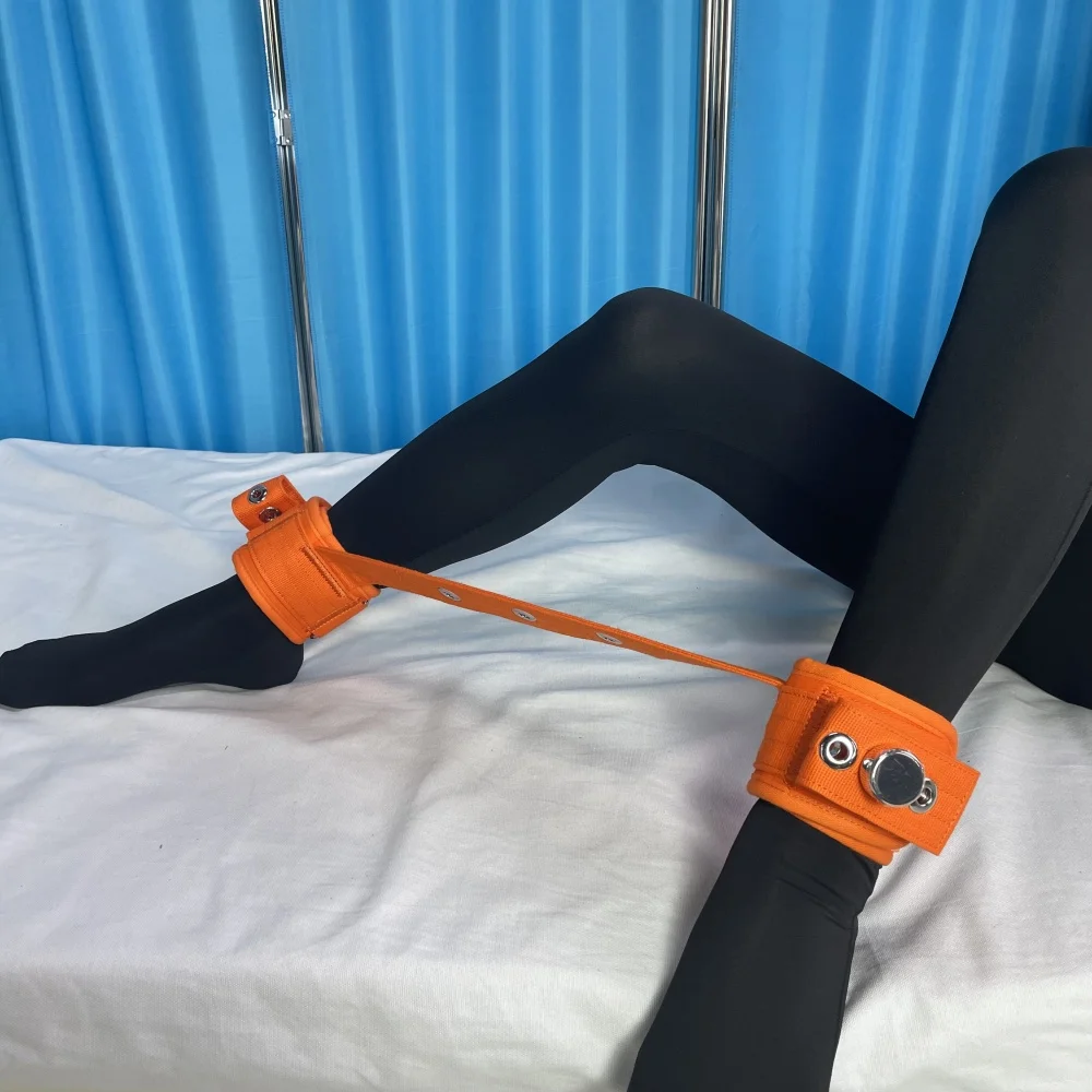 Magnetic Locking Ankle Restrainment Belt Medical Self-Injury Self-Mutilation Restraint Belt Cotton Ankle Belt