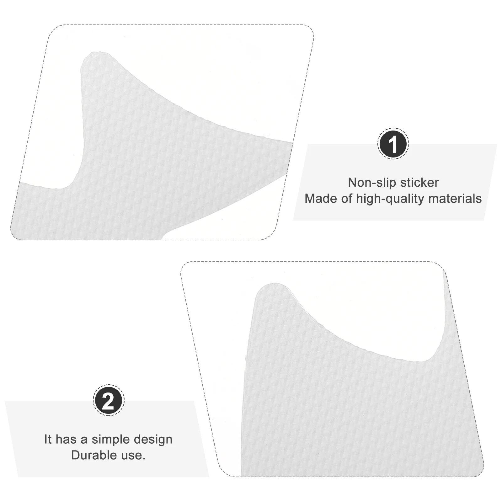 

12Pcs Bath Safety Stickers Easy Apply Non Skid Decals for Slippery Surfaces in Home Bathroom Swimming Pool Areas