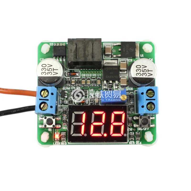 DC Power Automatic Step-down Module 5V~25V 2AVoltage Regulator Circuit Board Display with Digital Voltmeter