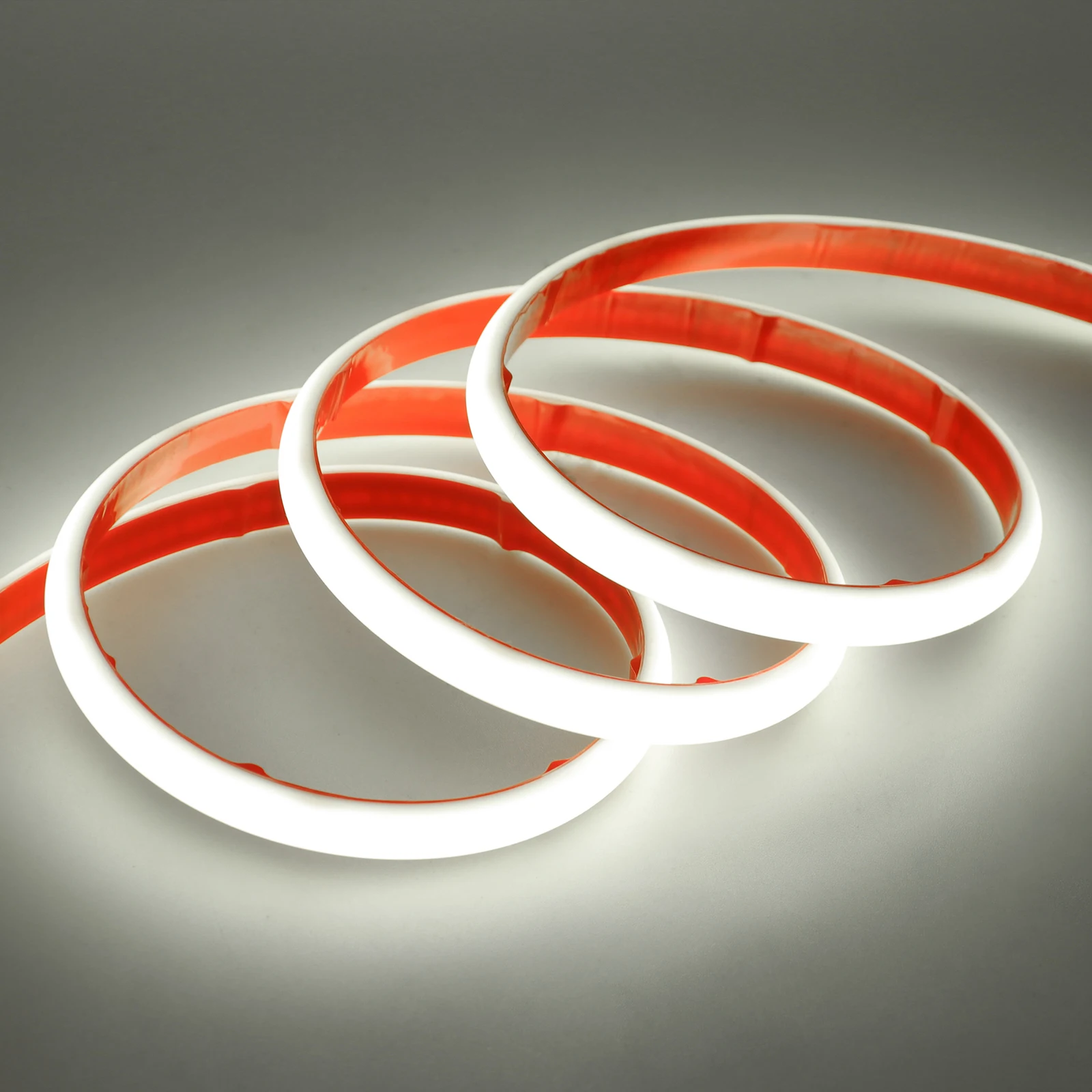 24V COB Neon-Streifen IP68 Wasserdicht Weiß/Rot/Eisblau/Rosa/Grün/Lila Solarbetriebenes Flexibles Band LED-Licht
