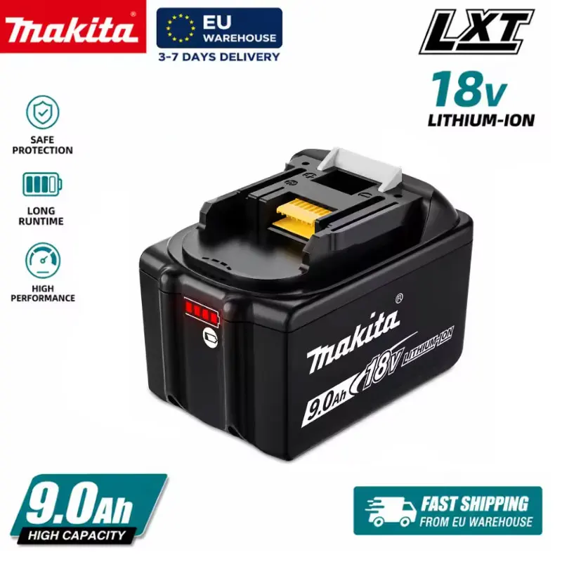 Batteria ricaricabile Makita 18V 9.0AH, la più venduta, batteria per utensili elettrici Makita DHG181Z BL1840 BL1830B BL1830B