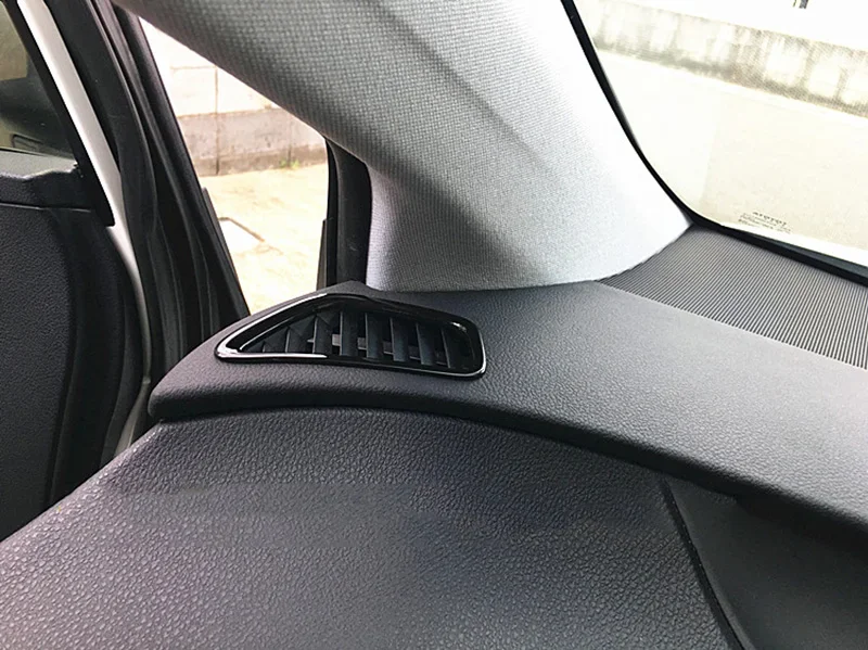 Black Interior Center Console Air Vent Cover Decoration For Toyota Prius Prime 2016-2022 Accessories
