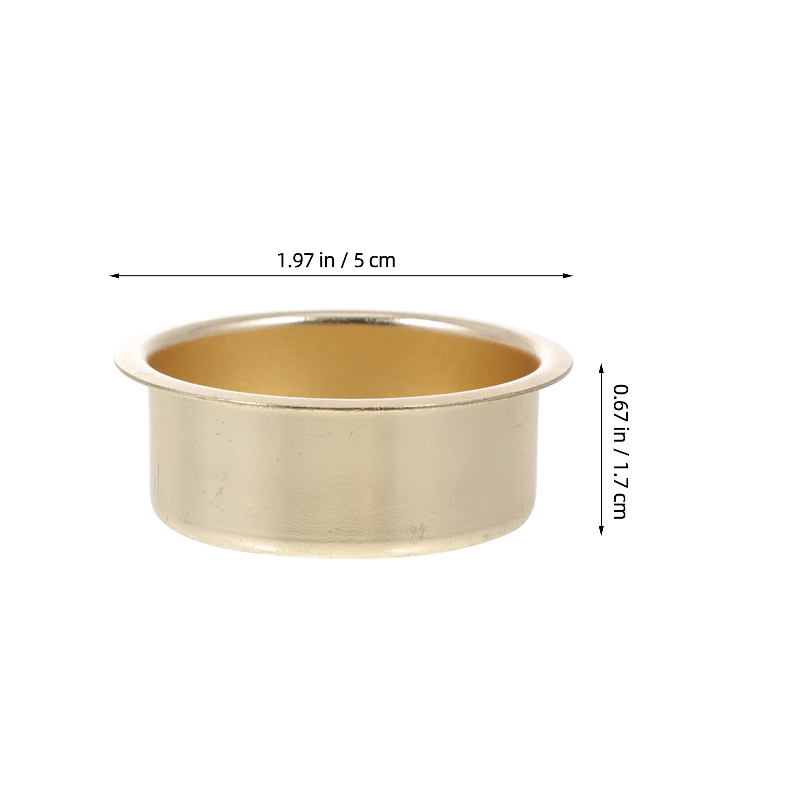 

4Pcs Metal Cups Premium Candlestick Holder Simple DIY Accessory for Party Table Desktop Decoration