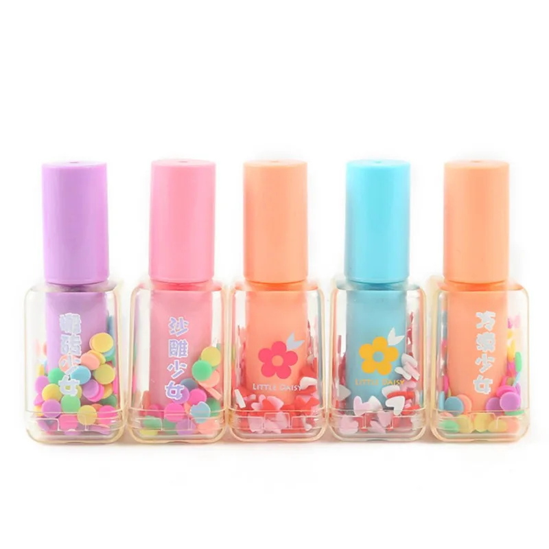 1 Piece Cute Kawaii Nail Polish Bottle Creative Highlighter Pen Graffiti Marker Paint Stationery Drawing Lovely Ellen Brook