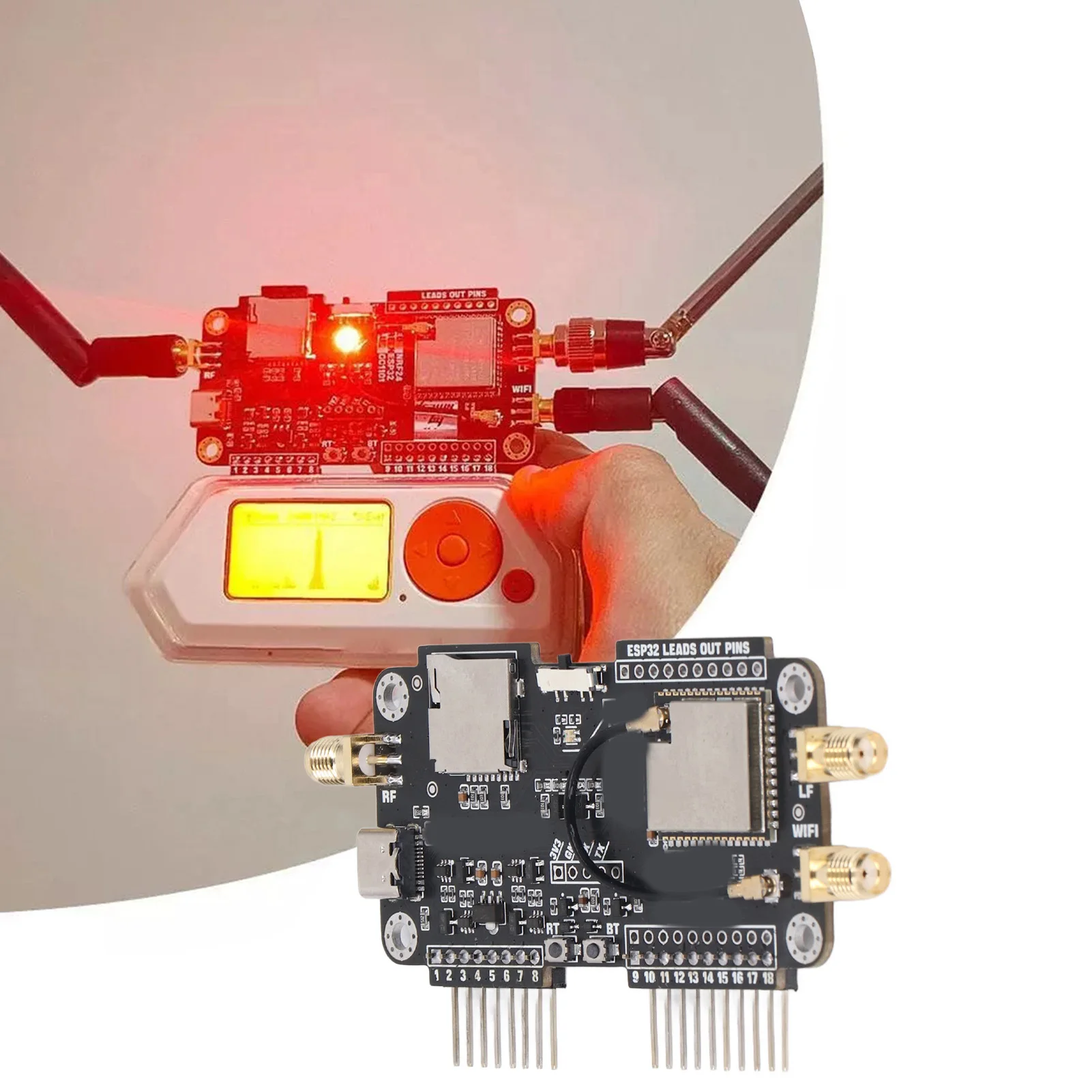 

Многофункциональный модуль расширения NRF24 ESP32 3-в-1, модуль расширения Wi-Fi для Flipper 0, плата разработки модуля NRF24