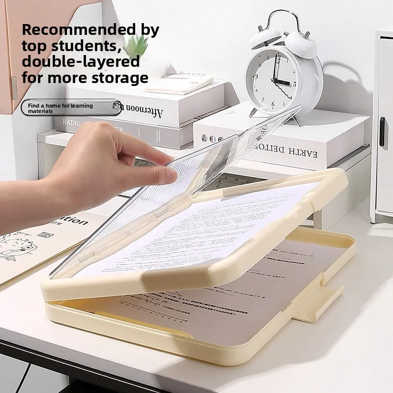 Multifunctional A4 Student Folder Exam Pad Paper Storage Organizing Board Folder Office File Special Folder