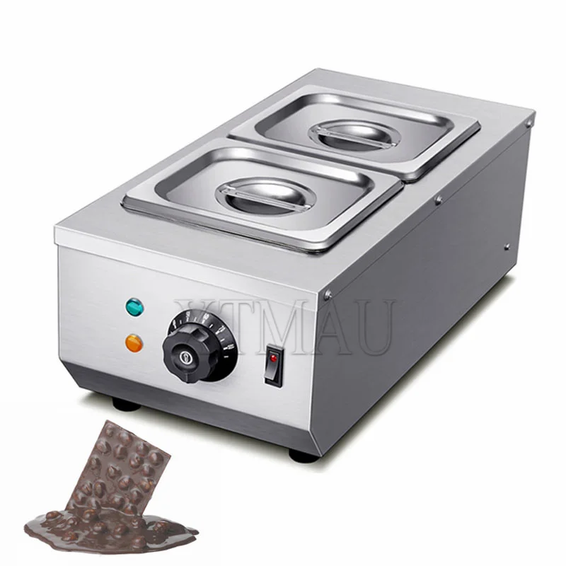 Печь для плавления шоколада с двойным баком, электрическая машина для плавления шоколада, коммерческий подогреватель сыра, плавильный станок