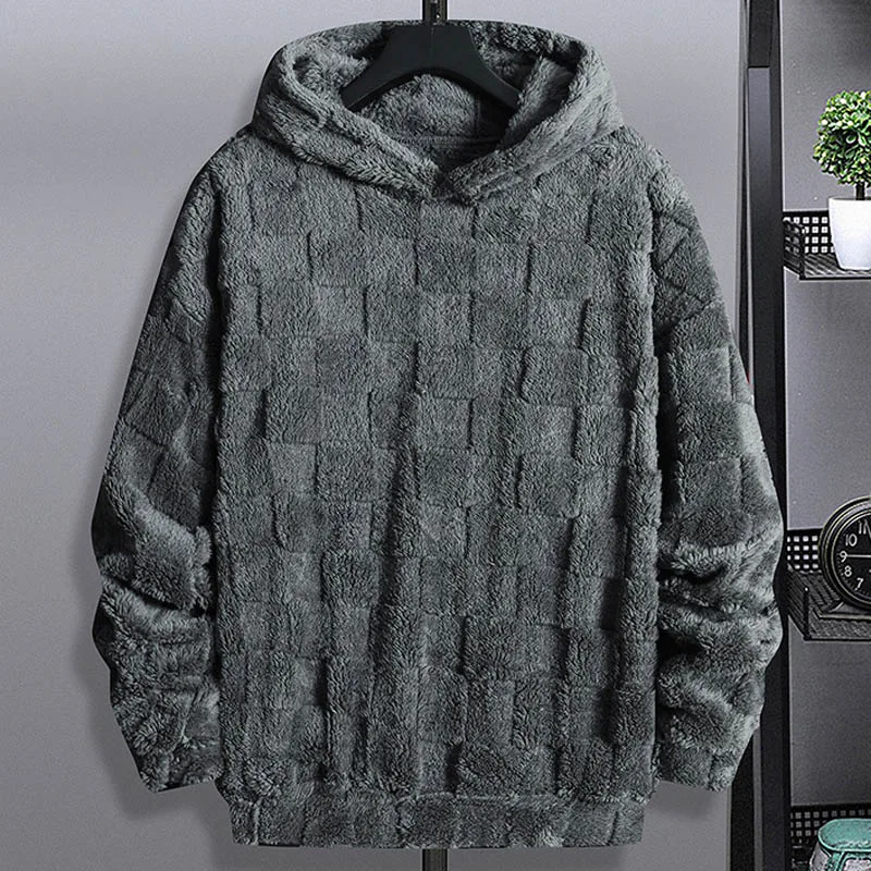 Moletom solto com capuz masculino inverno outono jaqueta de lã ártica outwear casual streetwear casaco roupas masculinas tamanho europeu s ~ xxl