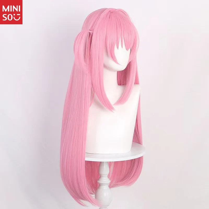 Hitori Gotou (Bocchi Hitori) Cos Perruque - Nouvel Anime Bocchi le Rocher! Perruque de cosplay rose cheveux longs