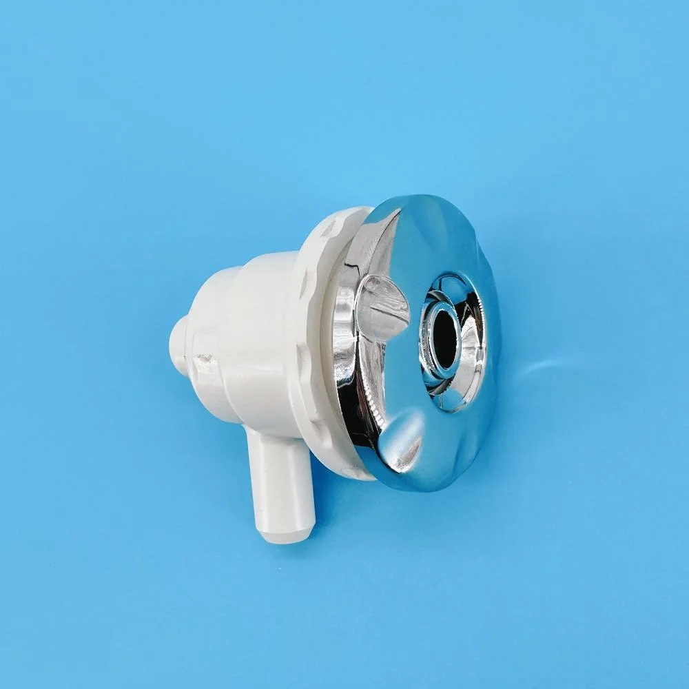 11.5mm Bathtub Water Jet Nozzle Flat Concave Flower Small Water Jet Nozzle 45mm Chromed Cover Massage Bathtub Bubble Nozzle