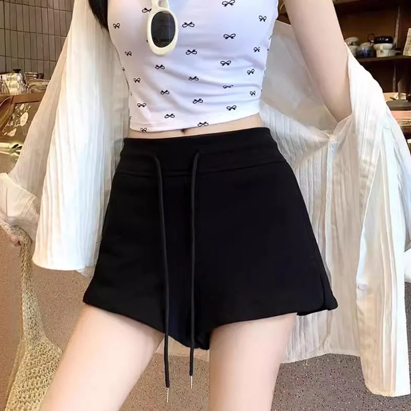 Women's Casual Pants Athletic Shorts Fashion Casual Bottoms Shorts Casual Lady Elastic Waist Sports Short Pants