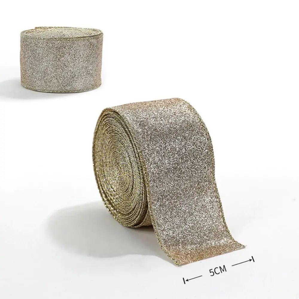 Nieuwe 2m Kerst Lint Kerstcadeau Imitatie Linnen Stof Swirl Lint DIY Plaid Boog Sneeuwvlok Jute Lint