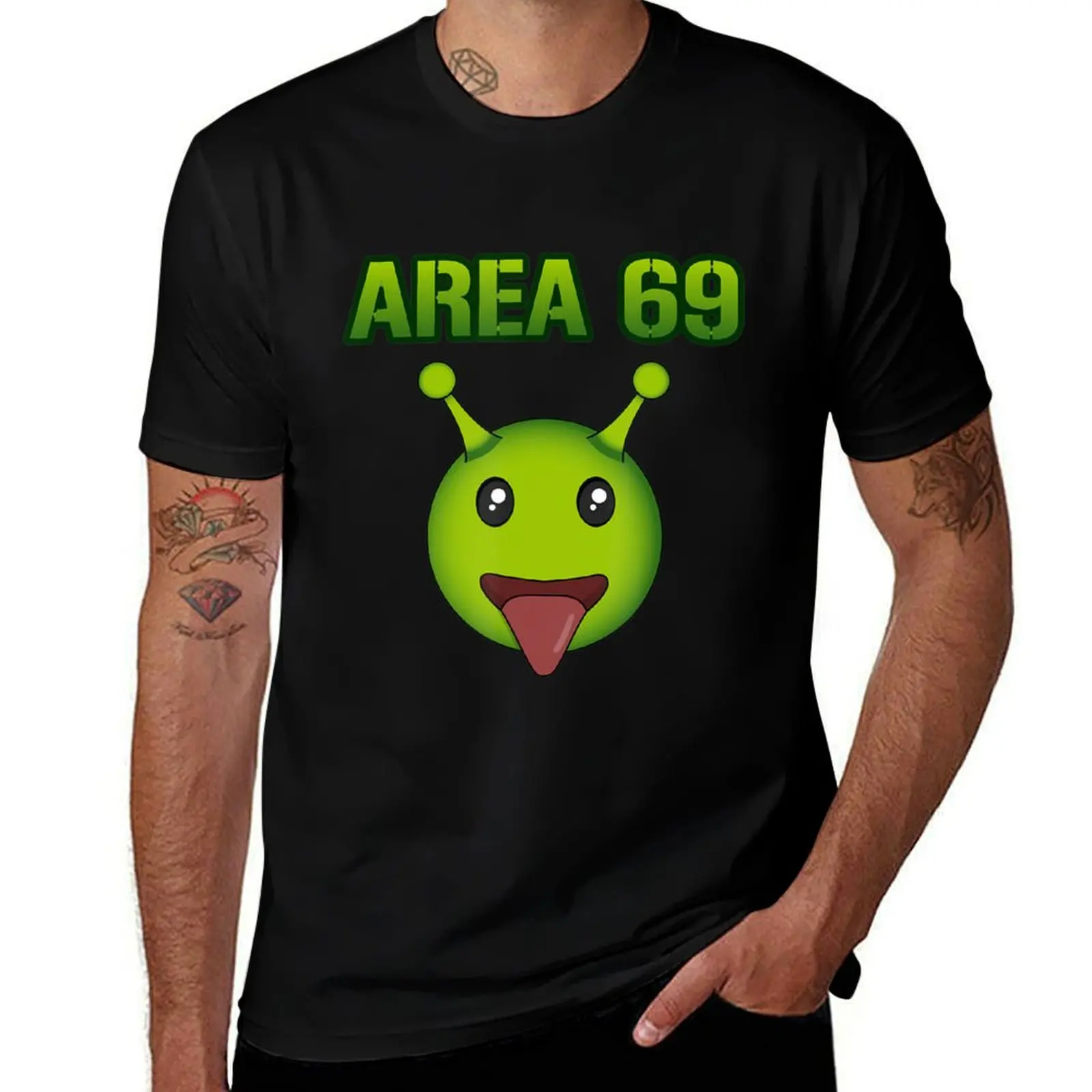 

Area 69 Alien T-Shirt t shirts for man pack cotton t shirts for man graphic funny t shirts for man slim fit T-shirt