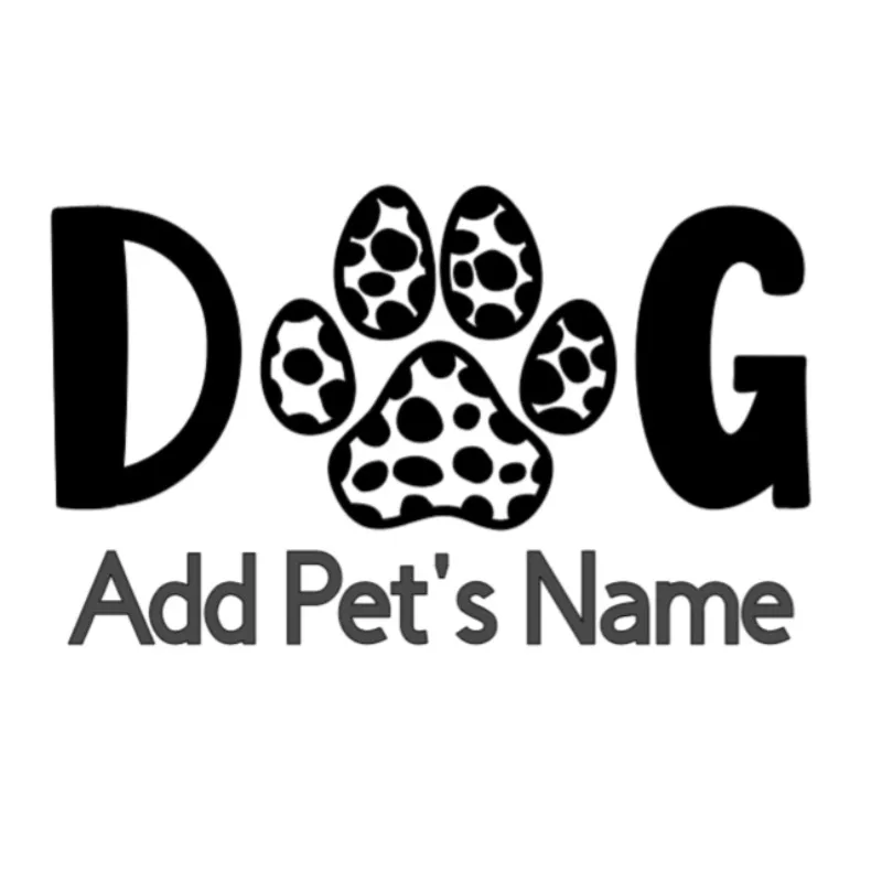 Car decoration stickers  FOR Customised Bumper Stickers Dogs Pet Window Sticker Vinyl Personalised Car Decal  20CM PVCKK