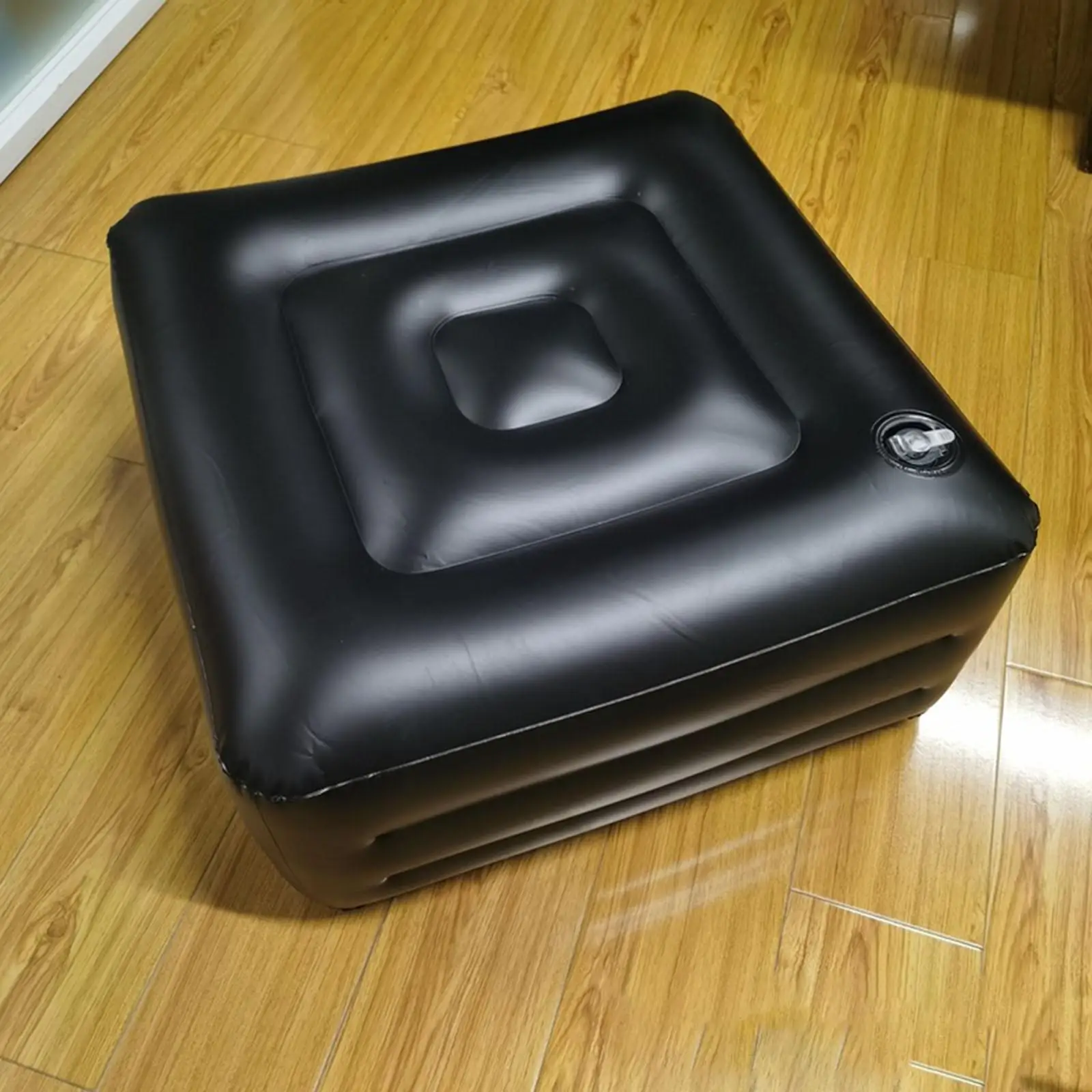 Inflatable Square Stool Chair, Stool Adjustable Height Cushion, Inflatable Stool Ottoman, Inflatable Sofa, for Flights Outdoor