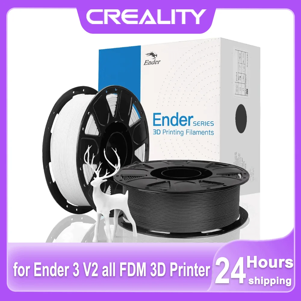 

Филамент CREALITY 3D PLA, 1 кг, 1,75 мм, без спутывания, с прочным соединением, точность размеров +/-0,02 мм, для Ender 3 V2 и всех FDM 3D-принтеров