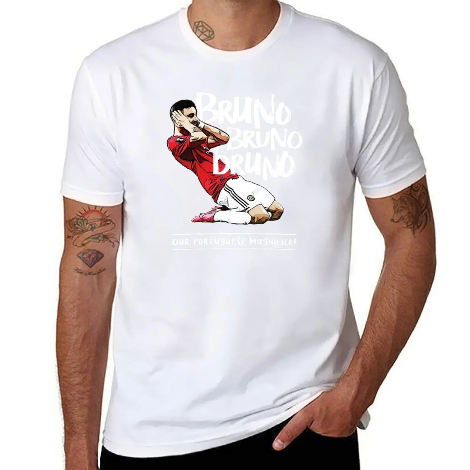 

Bruno, Our Portuguese Magnifico White T-Shirt t shirts for man pack cotton funny t shirts man T-Shirt