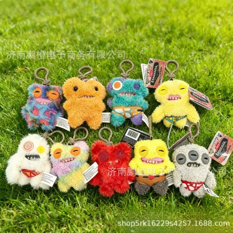 Porte-clés en peluche Fuggler Troisième Génération, adorable poupée monstre dentaire, poupée dentaire amusante, pendentif parfumé, pendentif de sac, cadeau d'anniversaire pour fille