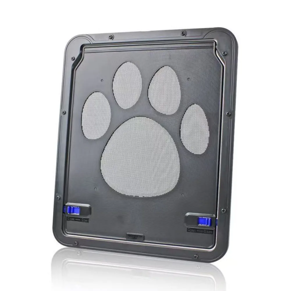 

Plastic Pet Lockable Screen Door Automatic Lock Weatherproof Magnetic Screen Door Magnetic Flap Ventilation Dog Flap Door