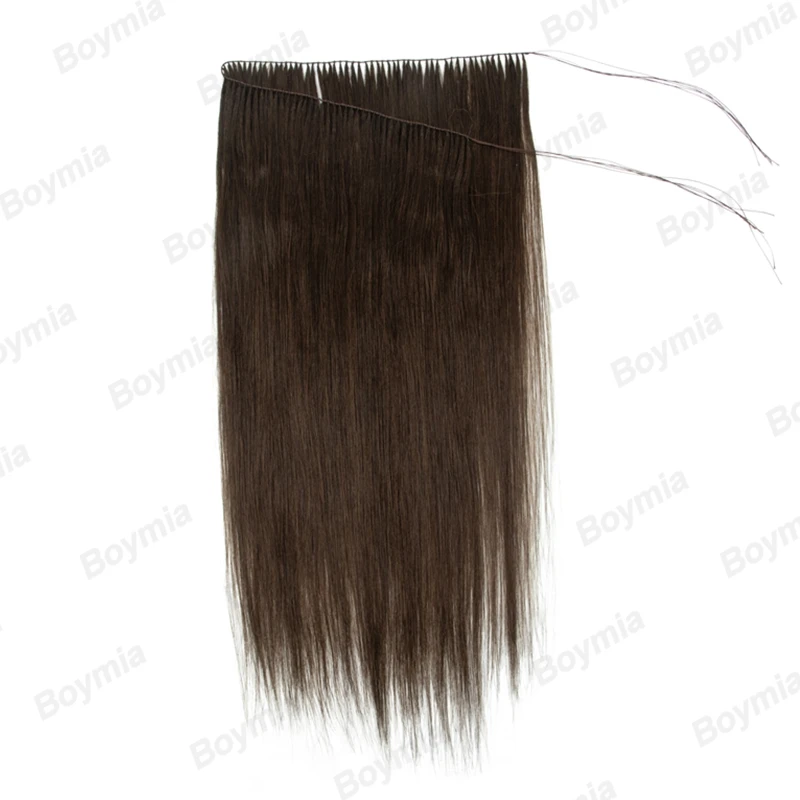 Invisible Micro Ring Feather Hair Extensions Non-Remy Natural Human Hair 40cm Weft 100 Strands Lightweight Design Daily Wear