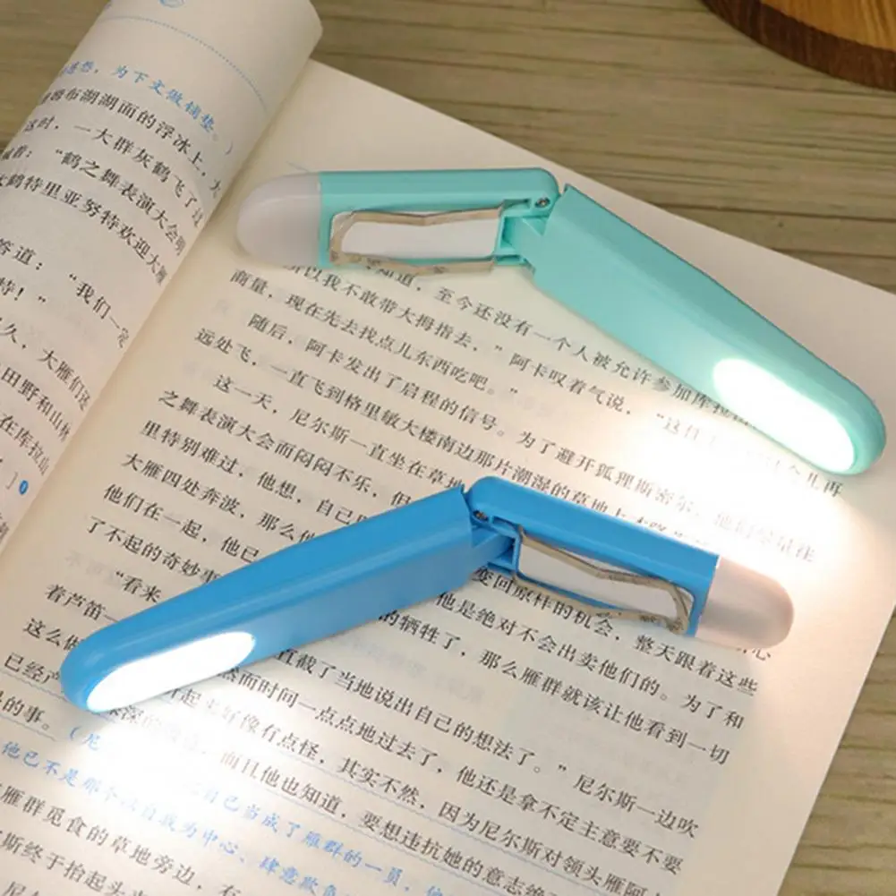 Rechargeable LED Book Light Eye LED Reading Lamp ABS Flicker Free 90 Degree Bendable Clip On Bookmark Light for Home