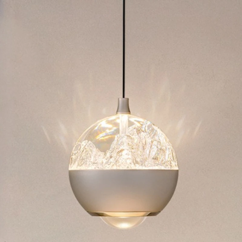 Nordic Bauhaus Style Iron Pendant Lights for Living Room Office LED Hanging Lamps with Plug Metallic Luster Wall Hanging Lighs